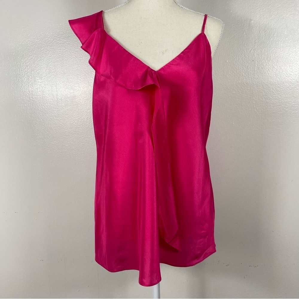 Lewit silk ruffle sleeve camisole Y2K
